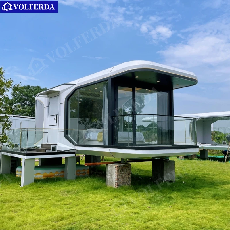 Volferda Home Tiny House Space Capsule With Bedroom,Knockdown Solar ...