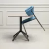 Black Nickel-Effect Frame - Blue Velvet