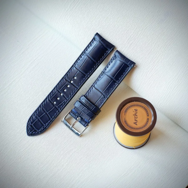 Leather Strap Manufacturer 20/21/22mm Replacement Leather Watch Bands