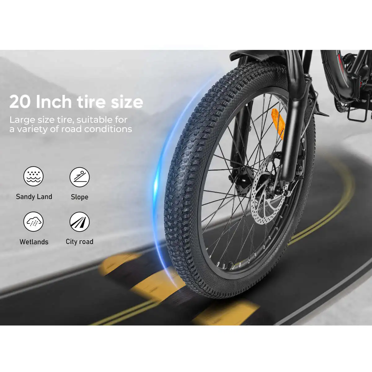 CY20 MJ Portable Electric Bike 20-Inch Folding E-Bike 250W 12Ah Multicolor Lithium Battery Aluminum Alloy Frame Digital 36V