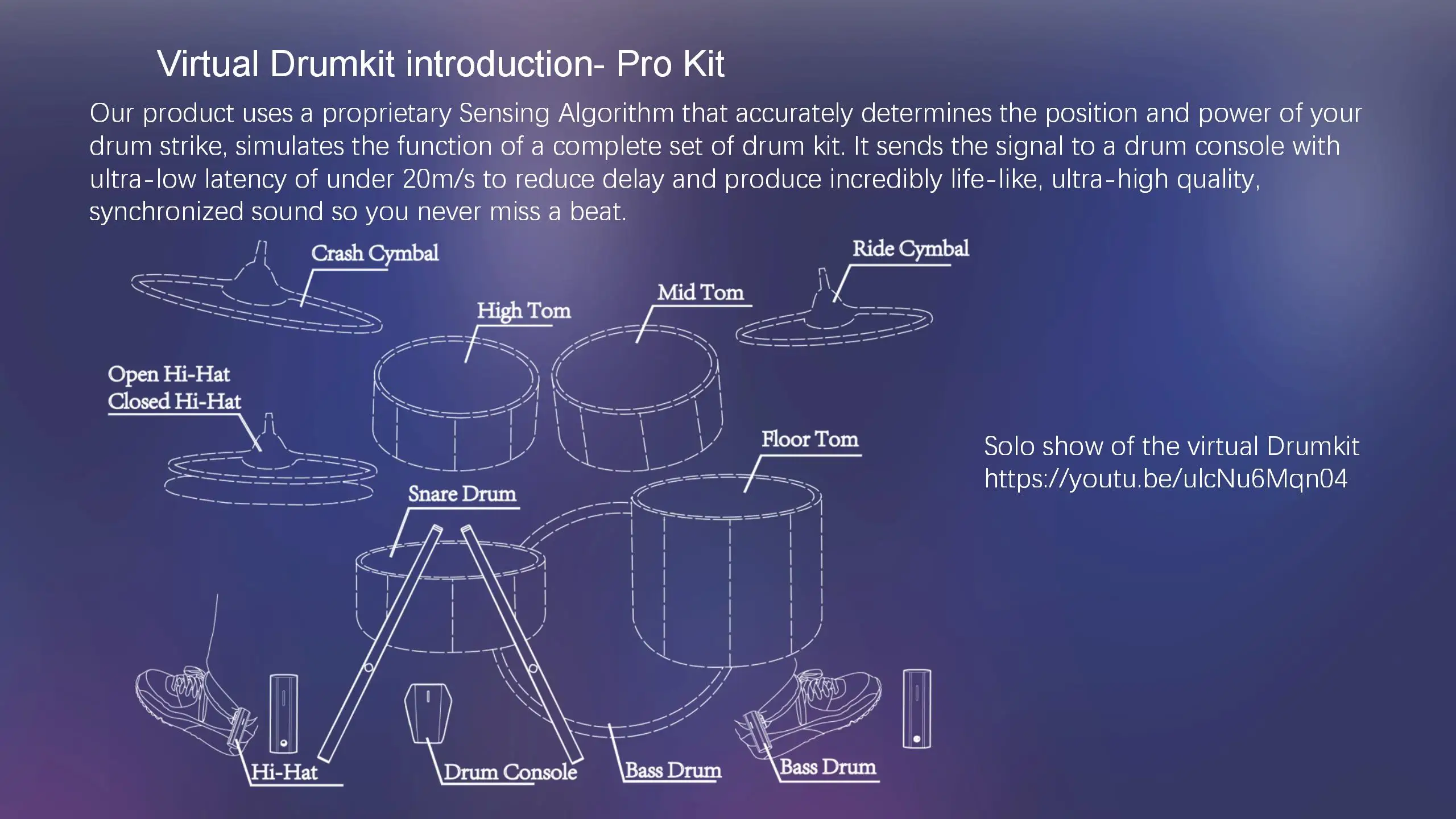 Electronic Air Digital Somatosensory Drumsticks Smart Portable Virtual