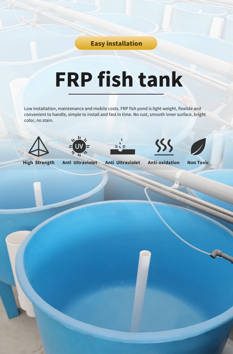 Qlozone FRP Aquaculture Fish Tanks - Customized Solutions