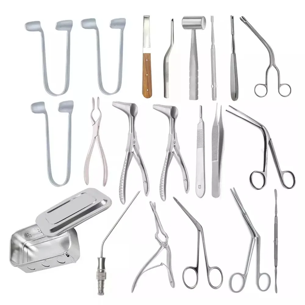 Ent Smr Instruments Set Of 21pcs For Submucous Resection Surgery 