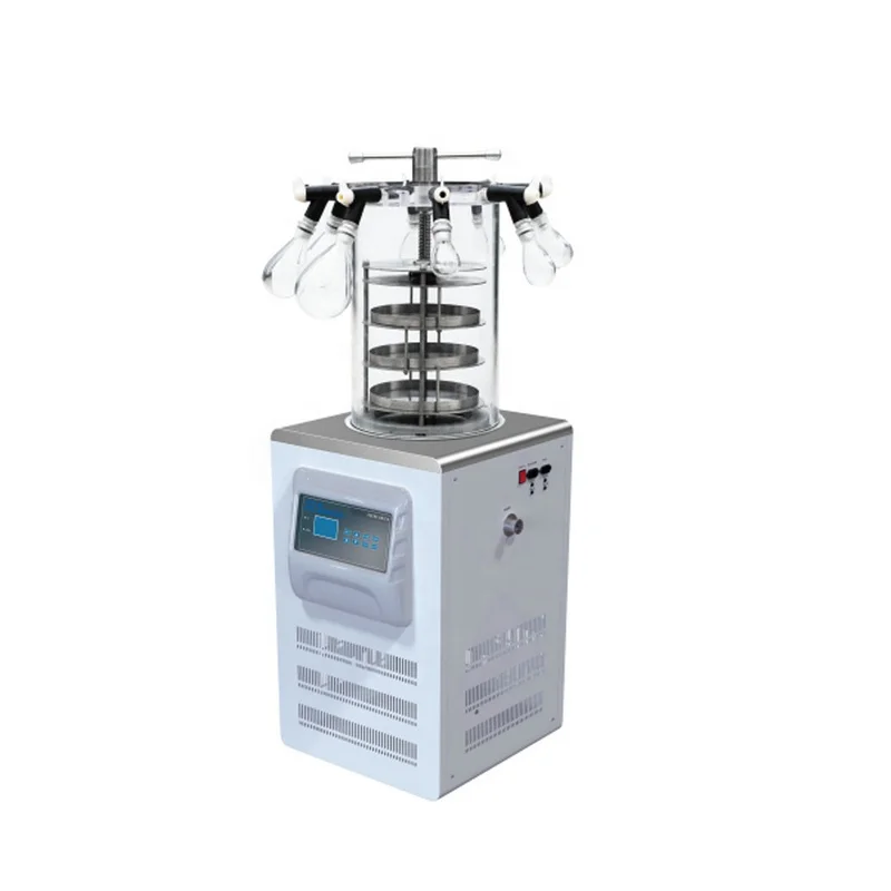 6 кг нагревательный сальник многоколлекторная лабораторная Вакуумная сушилка для замораживания