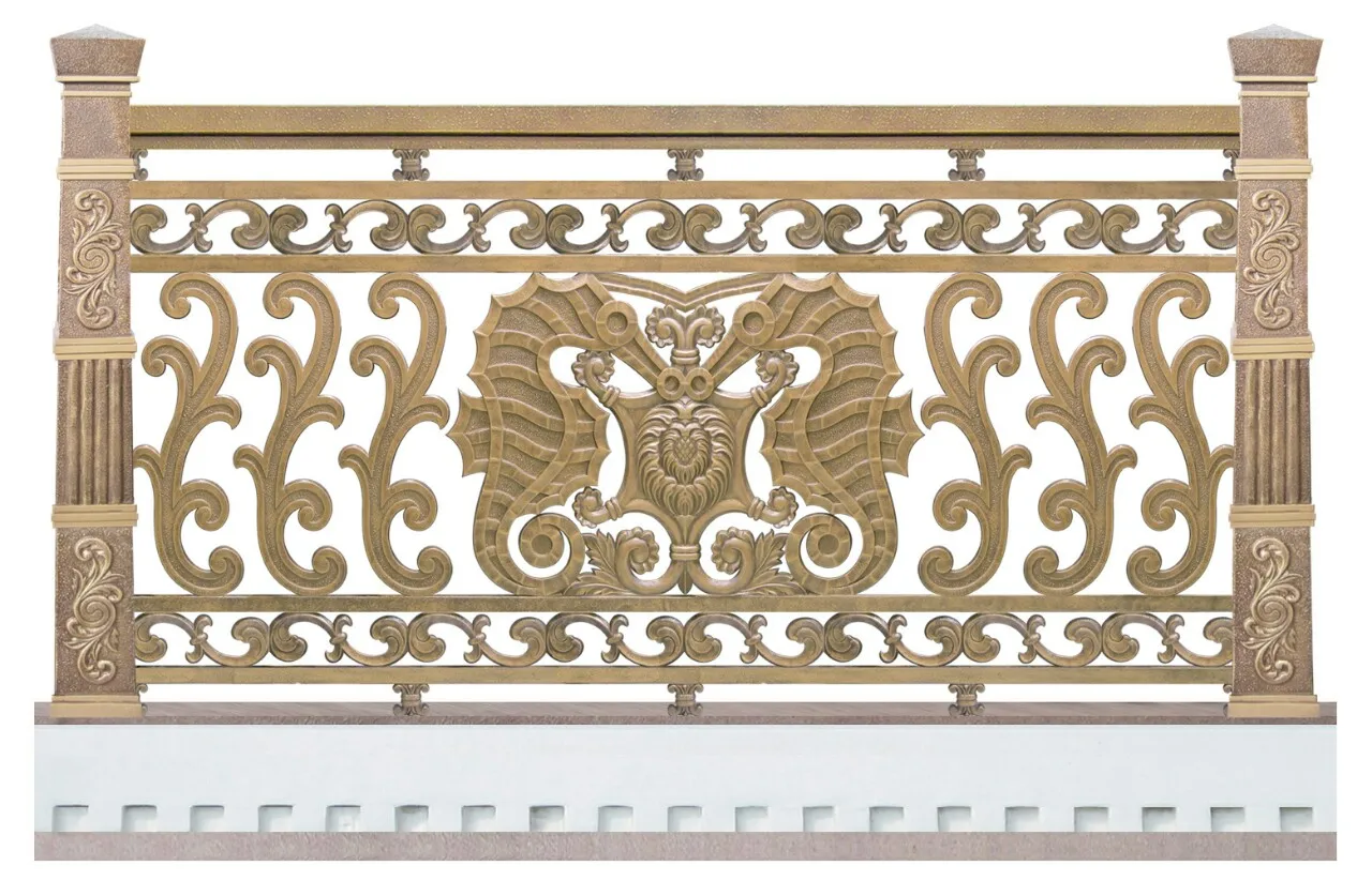 Factory Price Parapet Railing Balconies Exterior Wrought Iron Handrails