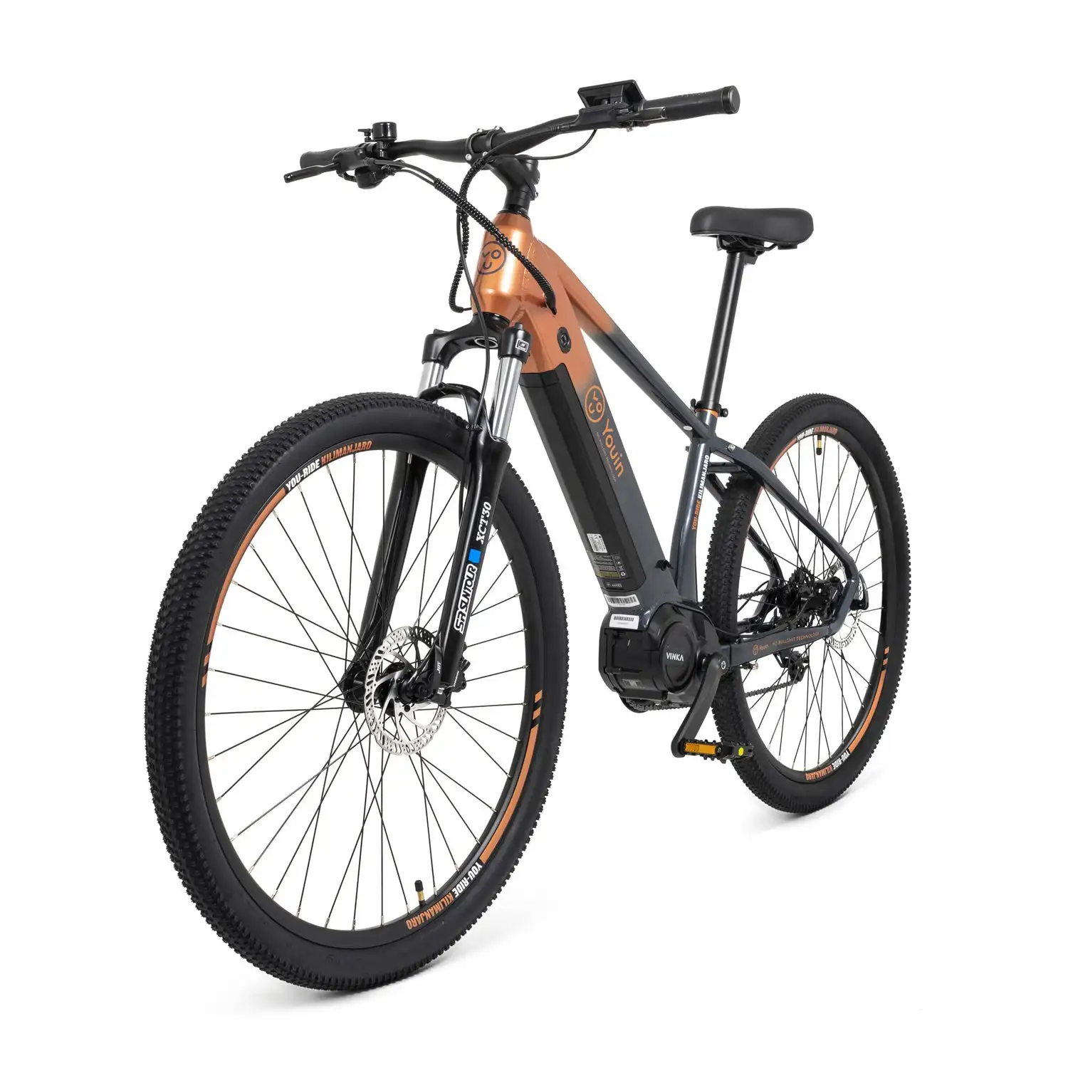 Youin Kilimanjaro Electric Bike 48V Lithium Battery Aluminum Frame Integrated & Hidden Position 60km Range Off-Road Usage