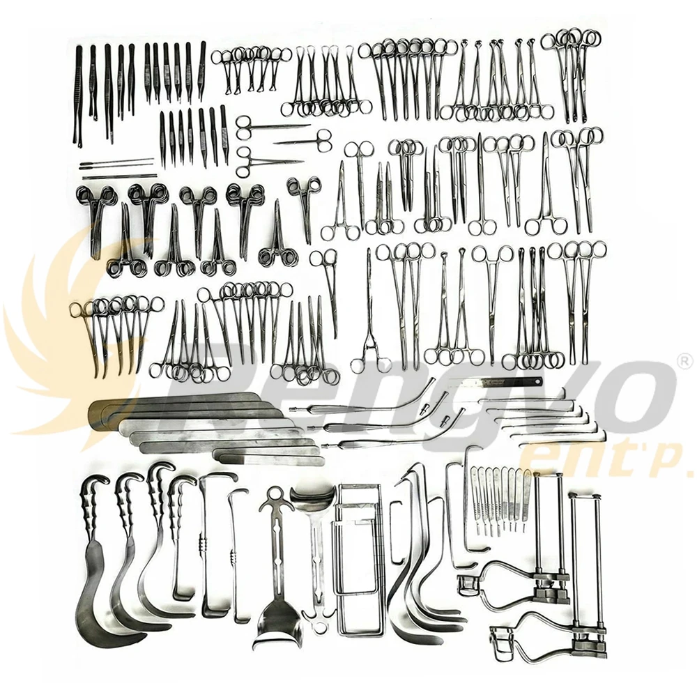 Laparotomy Surgical Instruments Set Of 197 Pieces /abdominal Surgery