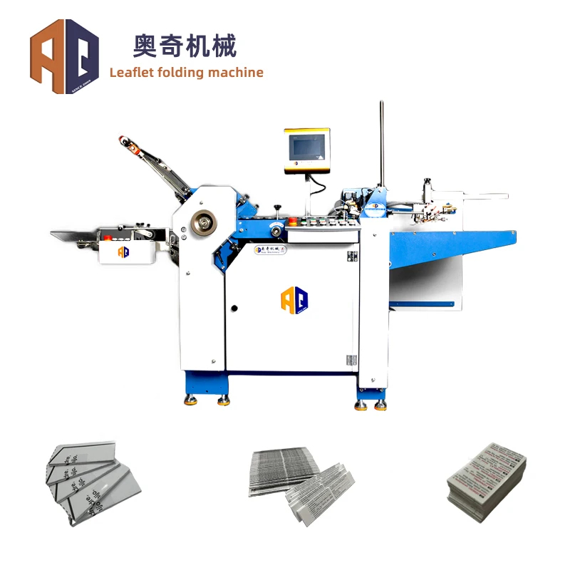 Electric Semi- Automatic Manual Paper Folding Machine 180 M/min Production Capacity with Double Sheet Detection 480*750mm