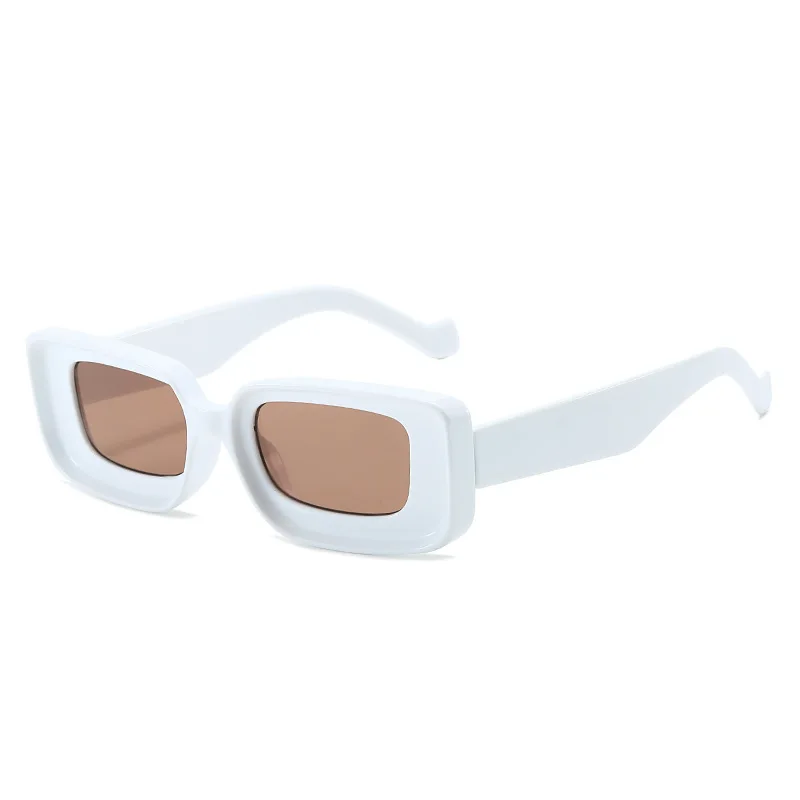 2025 Vintage Fashion Candy Color Y2K Rectangle Sun Glasses display picture 1