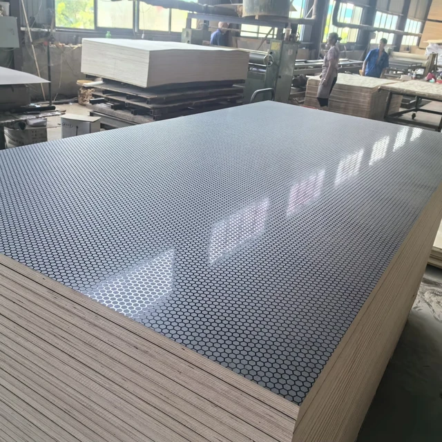 Modern Anti-Slip Waterproof Ply Sheet 1220*2440mm 4x8ft HPL  Plywood 8mm 12mm 15mm 18mm 21mm Birch/Poplar Black Plywood