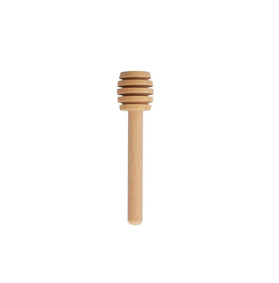 Natural Wood Honey Dipper Wooden Honey Mixing Stirrer Dipper Sticks Honey Spoon At Low Cost High