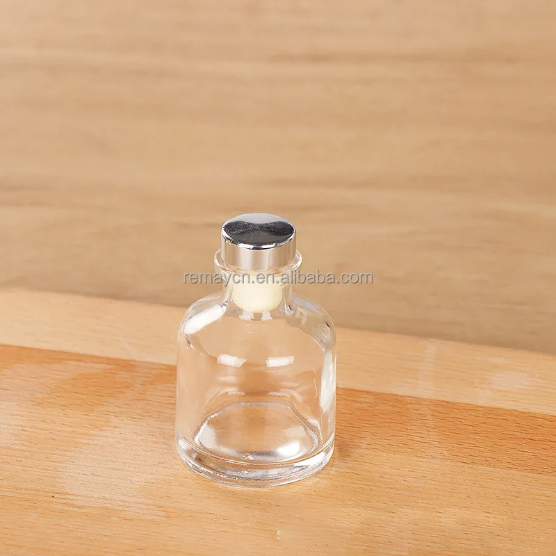 Round Clear Glass Perfume Diffuser Bottle Glass Fragrance Diffuser Bottle 50ml 150ml 250ml Buy