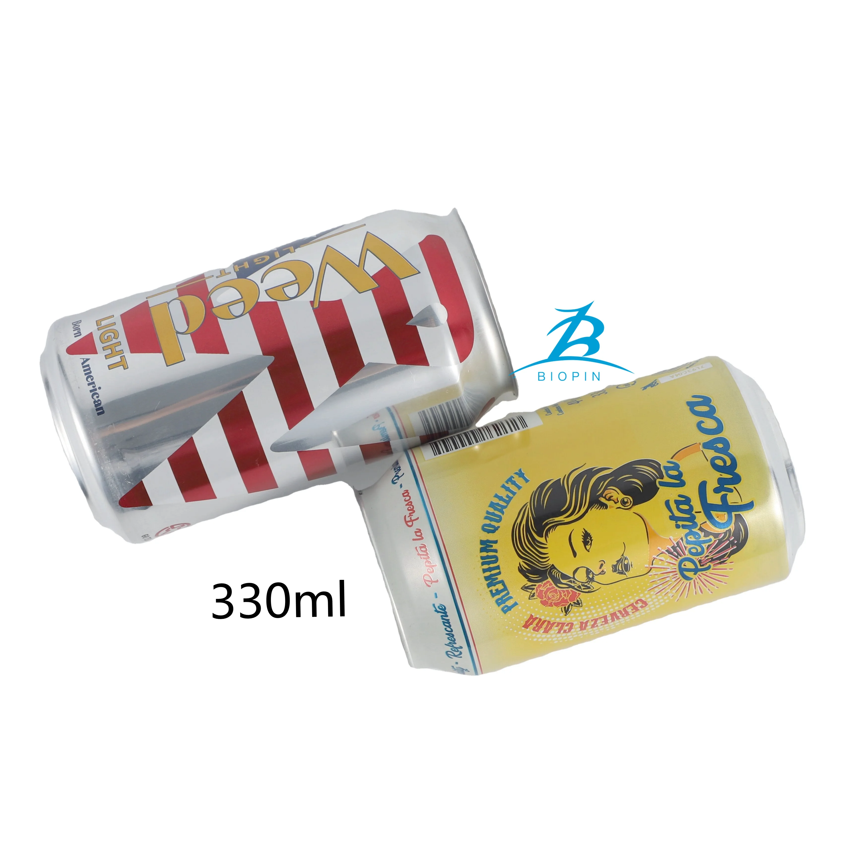 Empty 330ml Aluminium Can for Soda and Beer Packaging