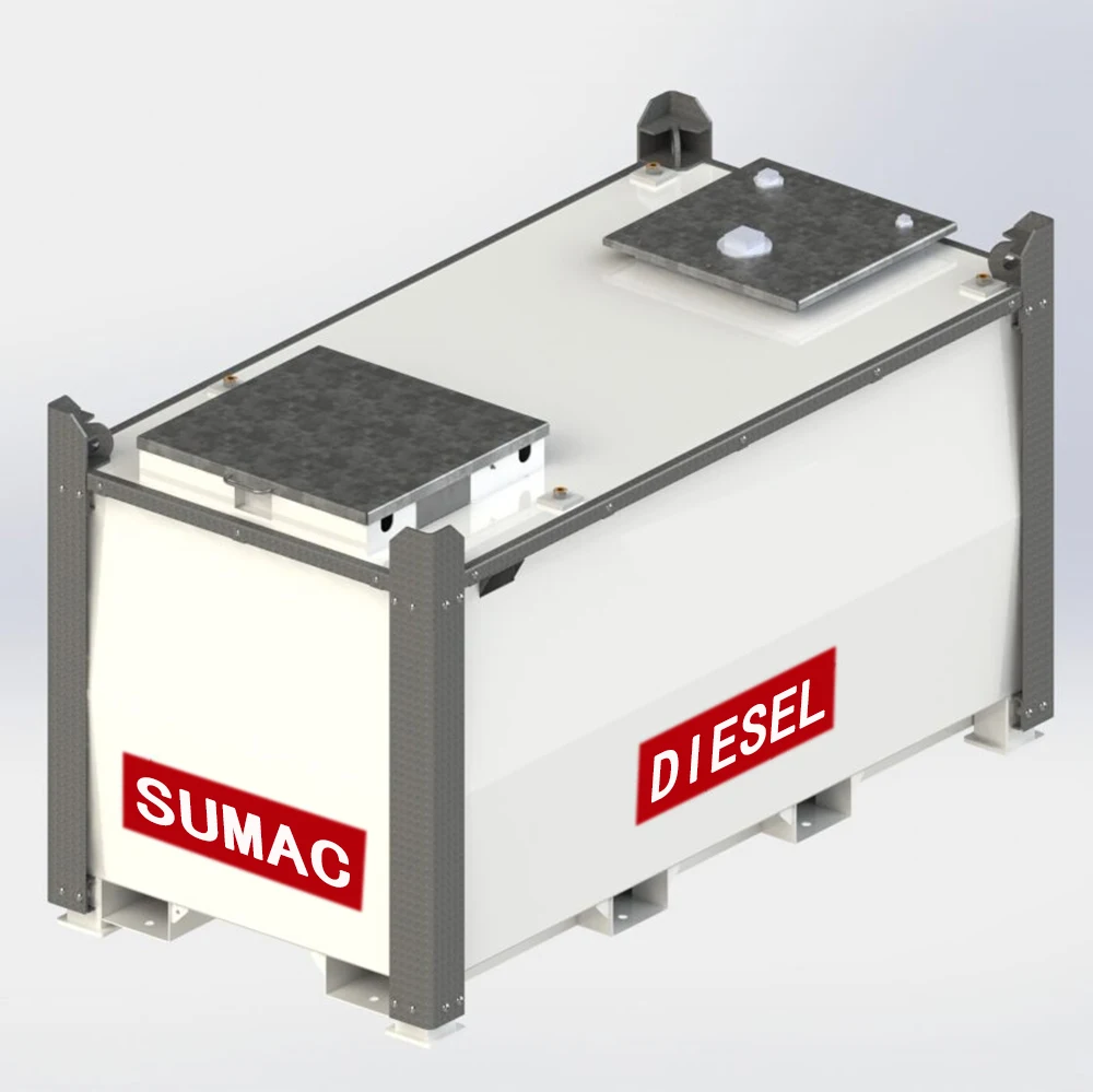 SUMAC 2025 hot sale 250 to 1000 gallons diesel fuel transfer tanks with fuel pump kits