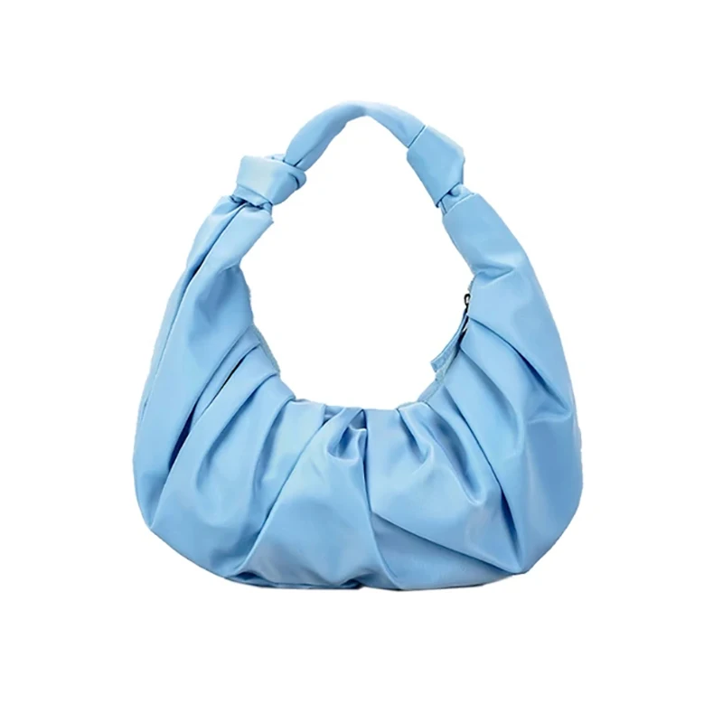 High Quality Purses Nylon Pleated Tote Shoulder Underarm Bag Luxury Designer Bags for Women Simple Wild Handbags