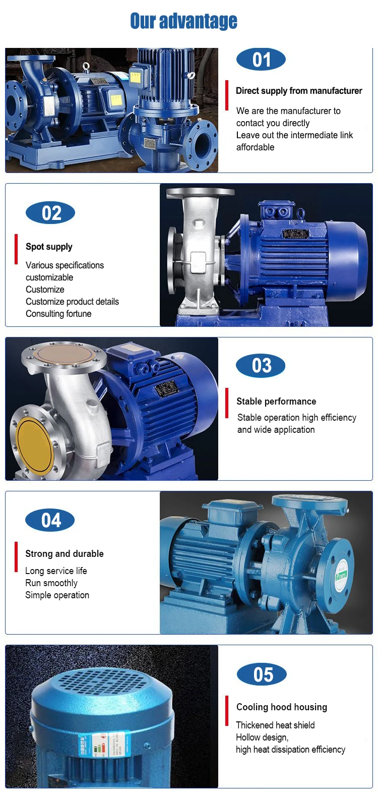 Horizontal Centrifugal Water Pump Pipeline Booster Pump Buy Electric