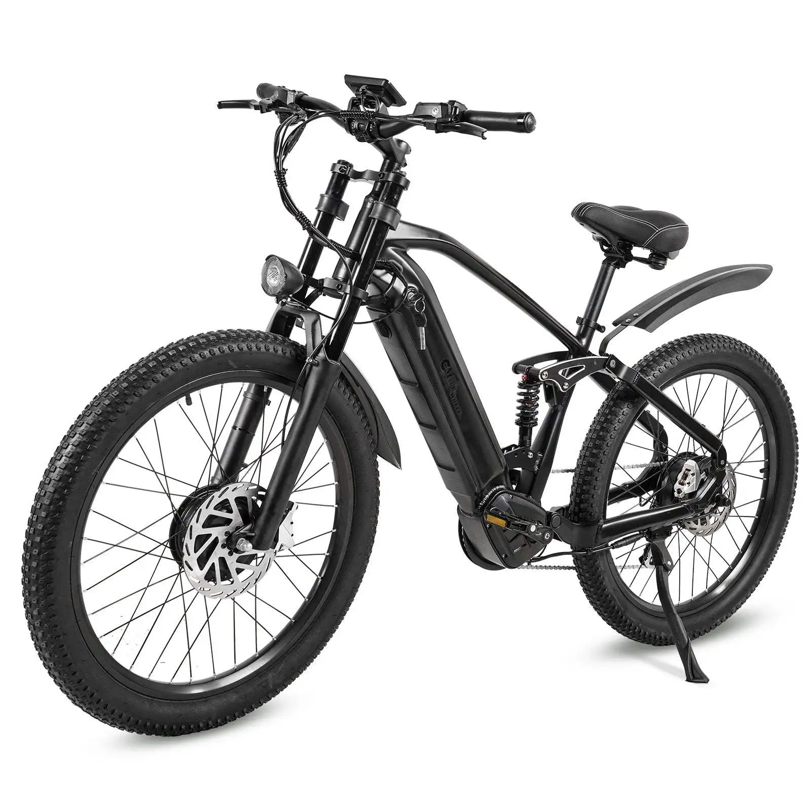 CMACEWHEEL AL26 500W*2 Dual Motor 26\" E-Mountain Bike 816Wh EMTB with Torque Sensor 48V 17Ah Battery in down Tube