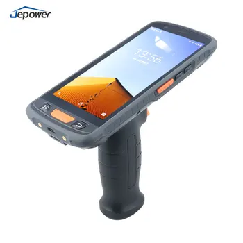 Jepower Handheld Rfid Readers Rfid Scanner Handheld Rfid Reader Writer 2D Handheld Barcode Scanner 865-964 Mhz Long Rang Dista