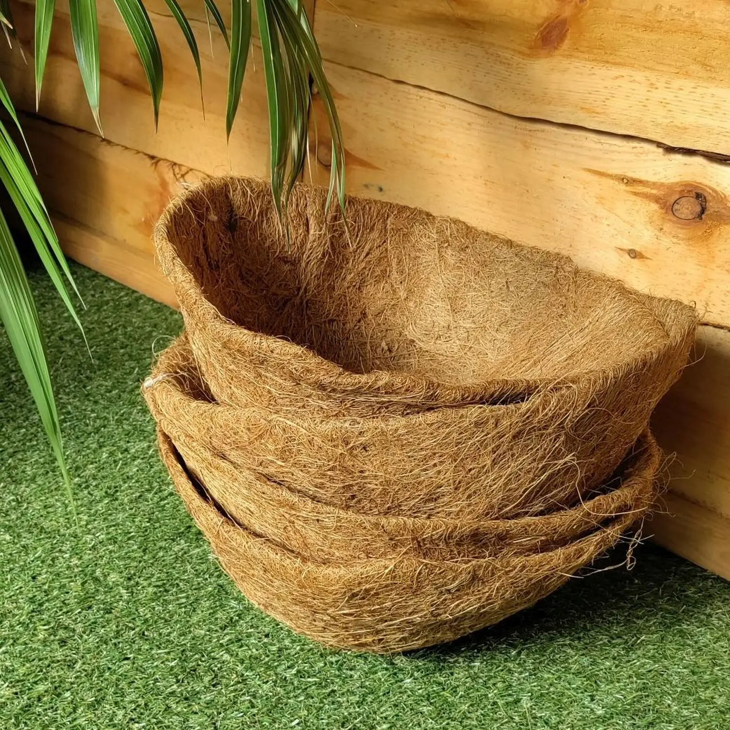 Garden Decor Coco Coir Pots Planters Hanging Baskets Coconut Husk Fiber