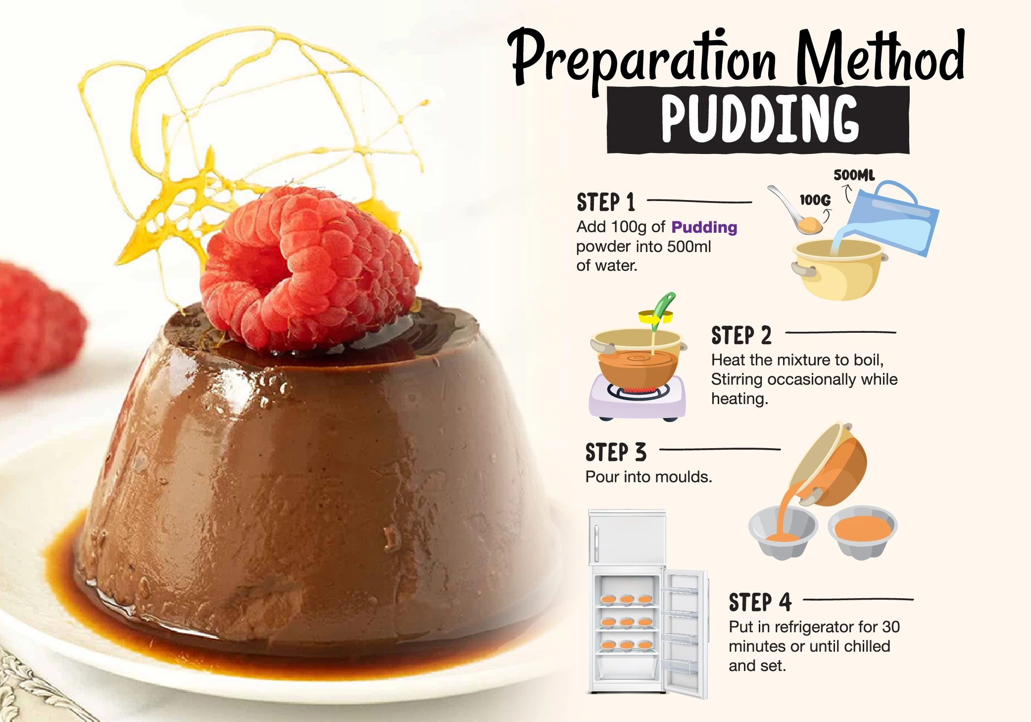 Coffee Pudding Powder 1kg Halal Certified Best Selling Product For