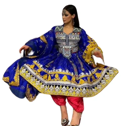 Antique Afghani Vintage Banjara Dress Hand Made Embroidery Patchwork Design  Indian Belly Dance Dresses Women With Pants Shawl