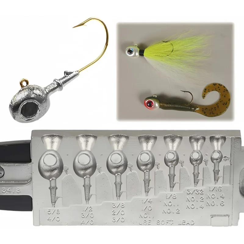 chinese ice fishing lure molds 1.25 Inch Spike Mold 55mm ID L514 for do Soft Plasti Mold Lure Making