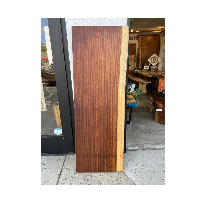 Budget Friendly Iroko Slabs Available for Bulk Purchase Perfect for Large Scale Woodworking and Furniture Making