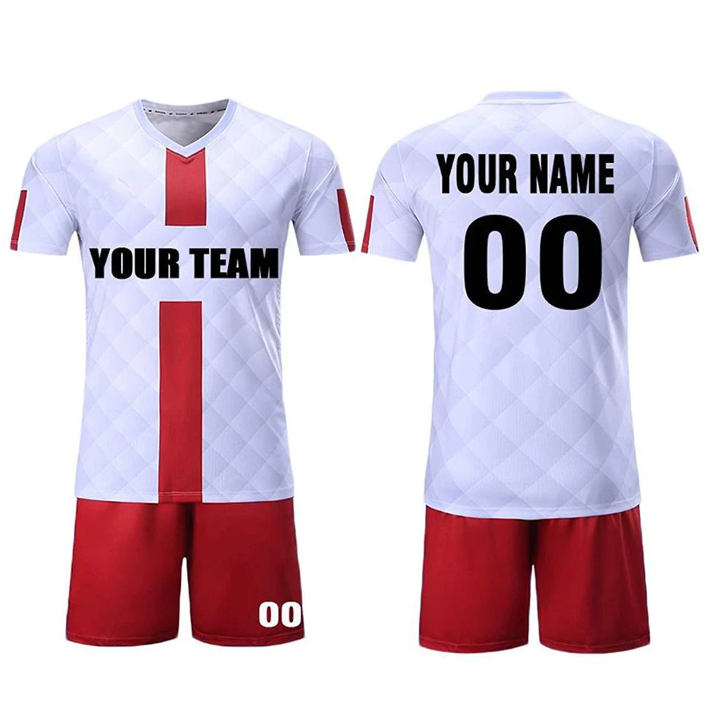 Factory Make Soccer Jersey Customized Top Quality Football Uniform Sports 100% Polyester Soccer Uniform