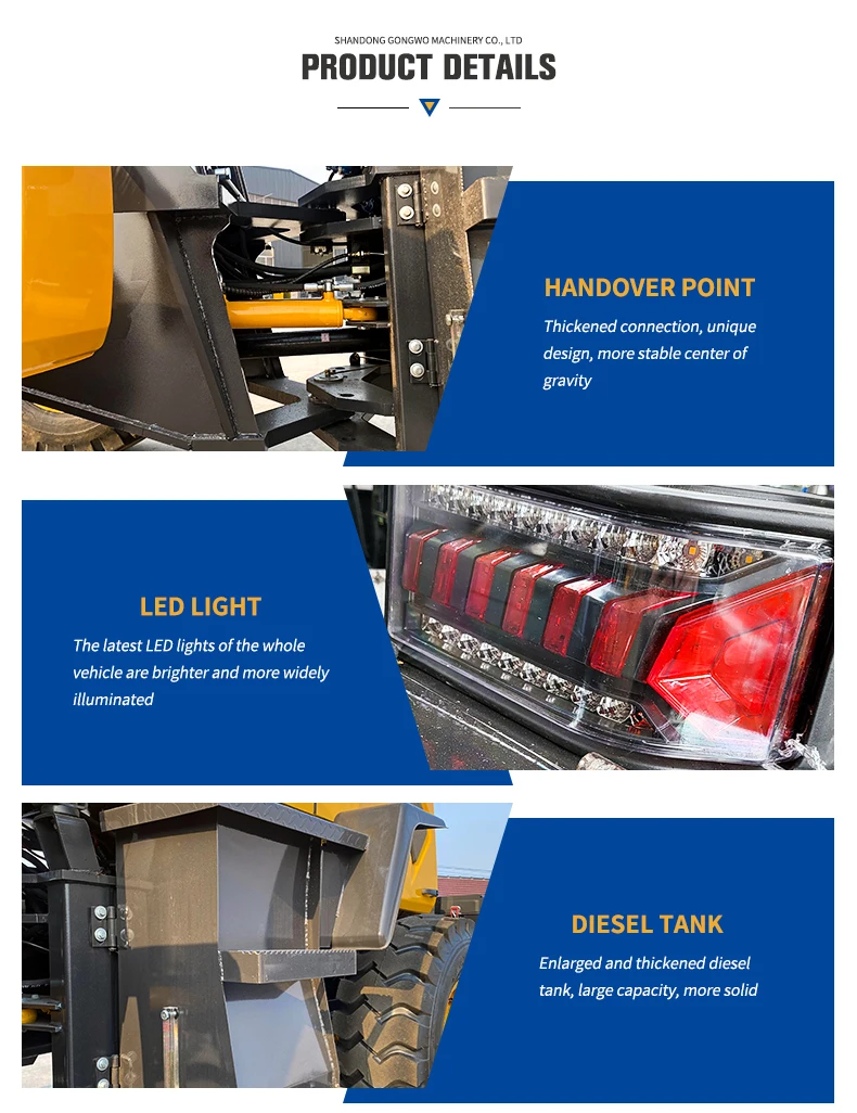 Front End Mini Loader Multifunction Wheel Loader 2 Ton 3 Ton Diesel ...