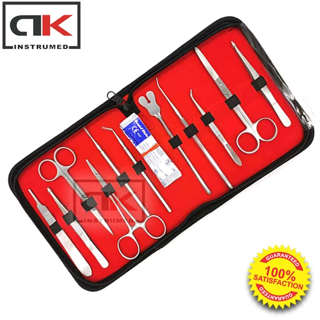 HTI 35-Piece Dissecting Kit – Anatomy Kit For Medical Students – Includes #10 & #21 Blades, Handles 3 & 4 – Complete Set