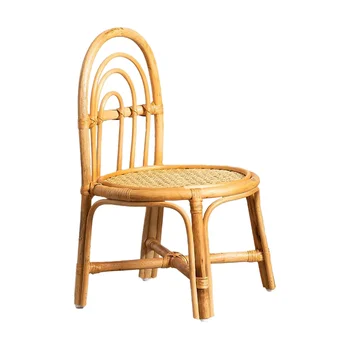 Handwoven Rattan Kids Chair Dining Natural Material Outdoor Rattan ...