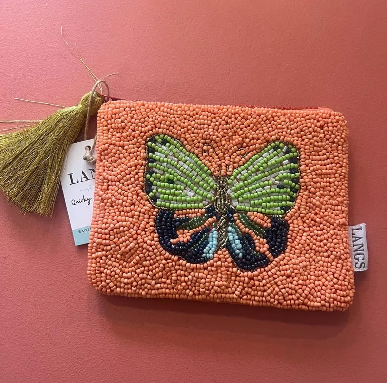 Latest Design Hand Pouch Beaded Embroidered Seed Bead Handmade