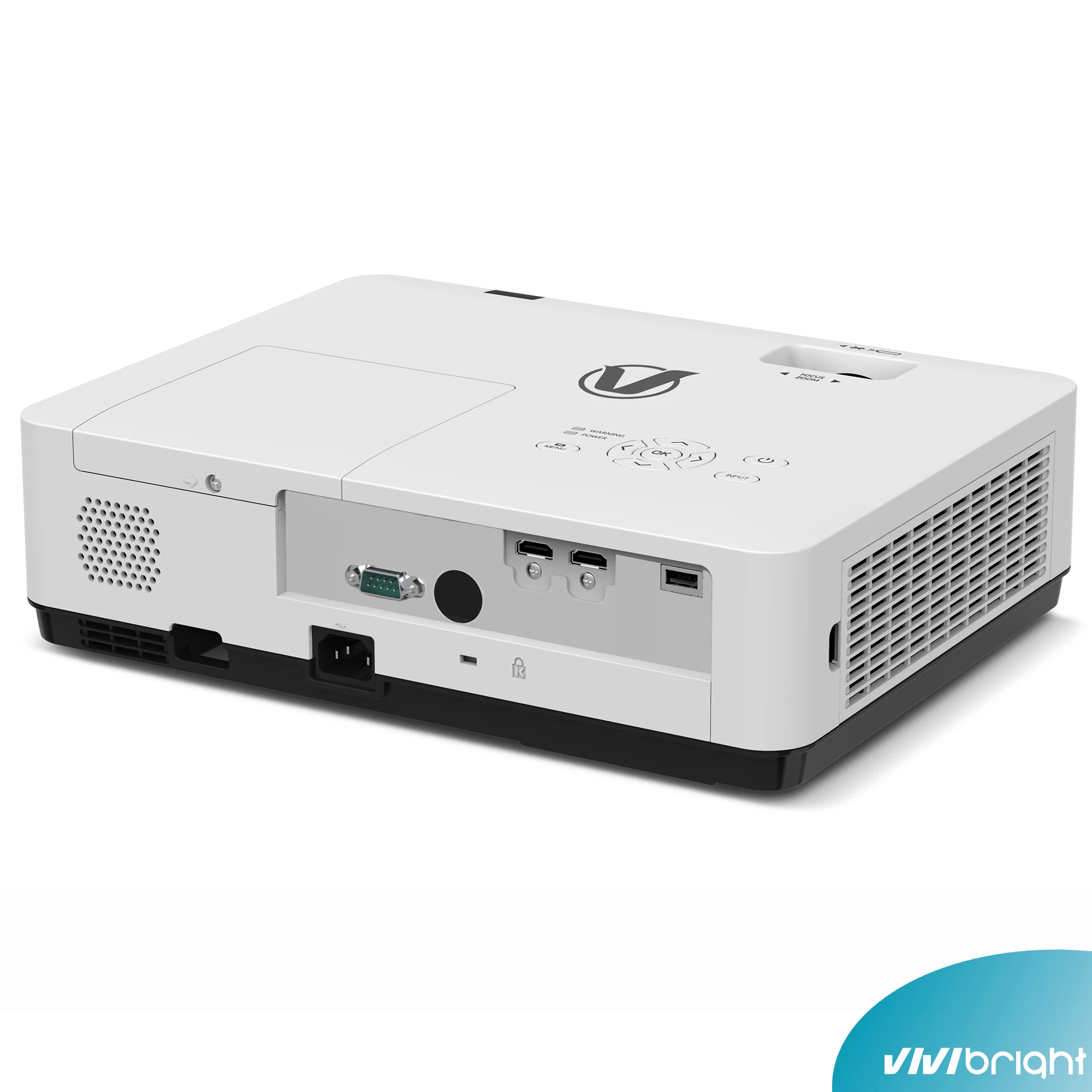 VIVIBRIGHT PL1000WC 4K 3LCD Portable Projector 5200ANSI Lumens Mini LED ...