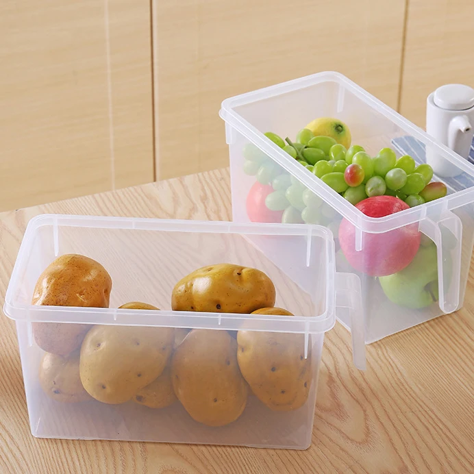 Vdh612 New Plastic Food Storage Container Organizer With Handle ...