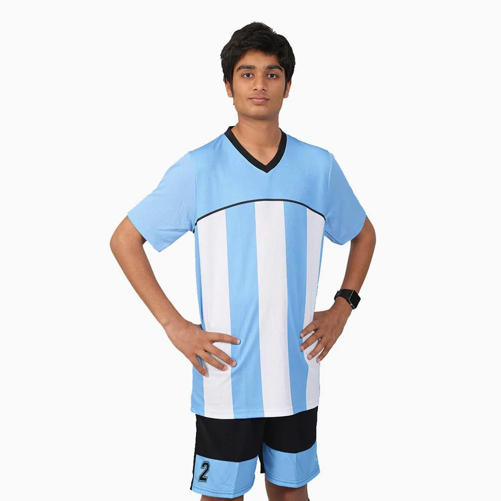 Professional Soccer Uniforms For Adults V Neck Jersey With Comfortable