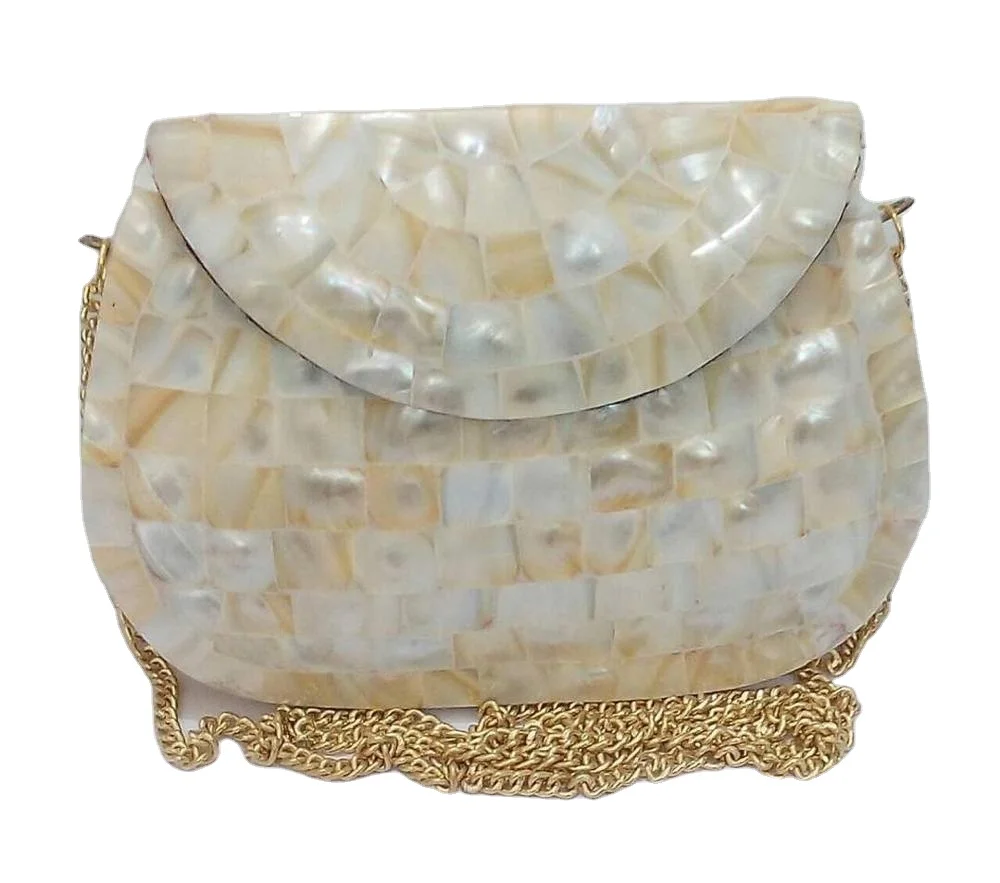 Mother of Pearl Clutch Bag in Yellow – Kultura Filipino | Support Local