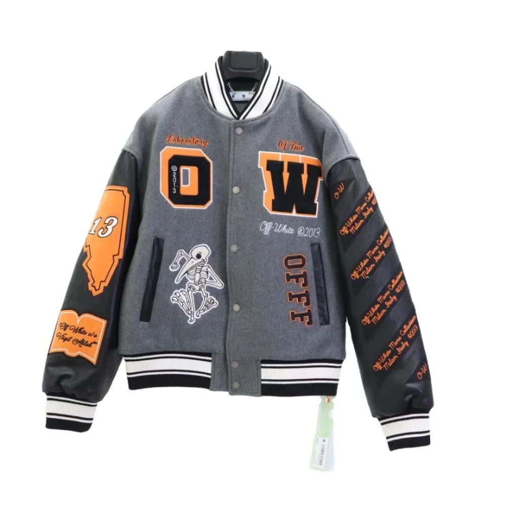 Custom Size Logo Varsity Jacket With Chenille Patches Chic Embroidery ...