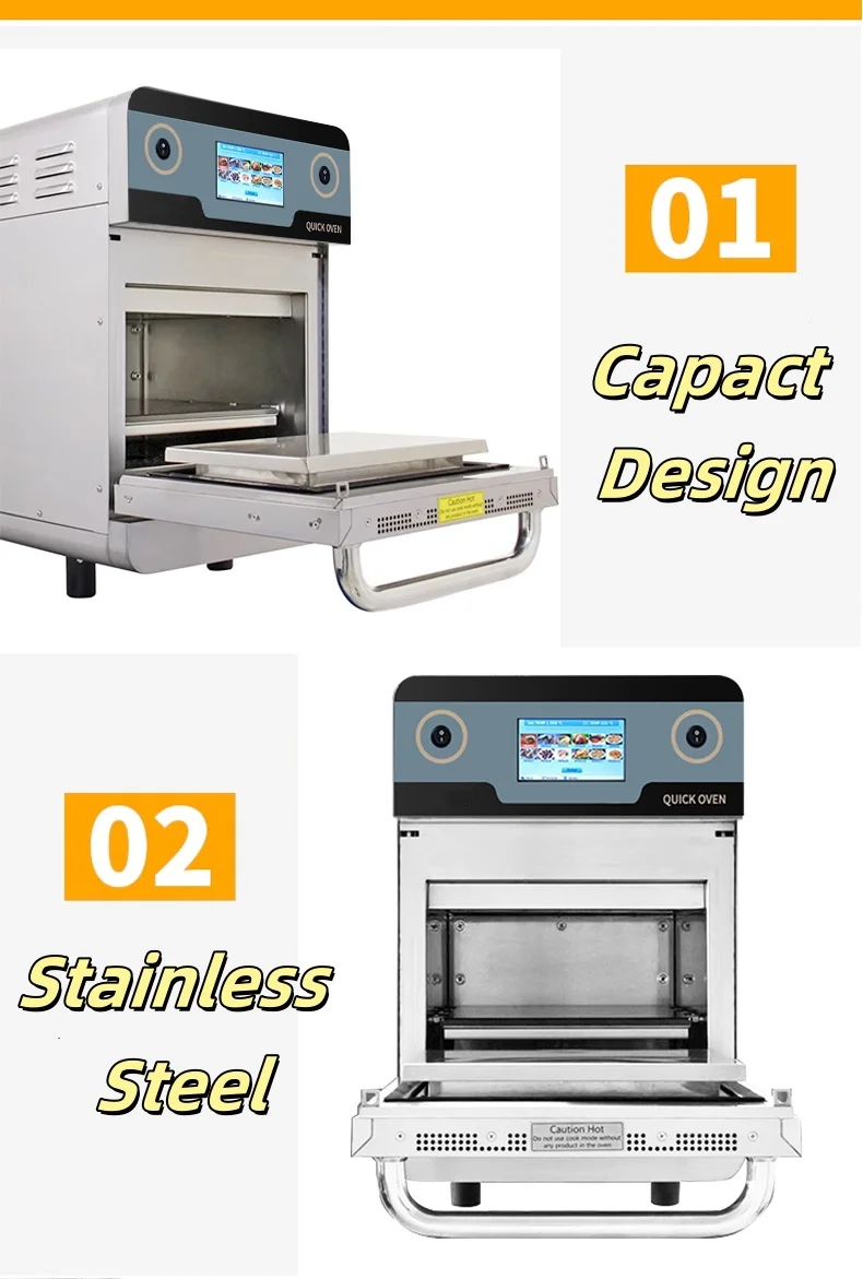 A Guangdong Price Countertop Subway Convection Turbo Quick Rapid Cook Fast Baked High Speed Oven Commercial with Microwave Grill