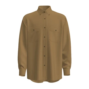 Factory Supply Long Sleeve and Short Sleeve Classic Work Shirt Closed Front Cotton Drill Shirt