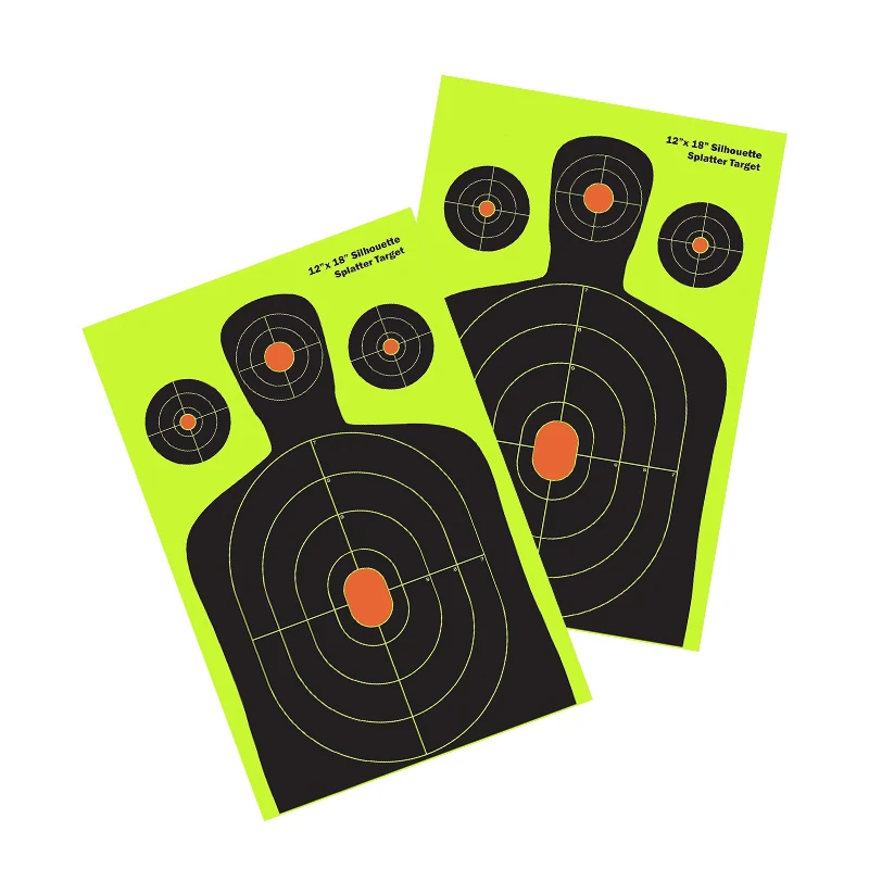 Alibaba.com: Splatterburst Targets 12x18 Inch Silhouette, Fluorescent ...