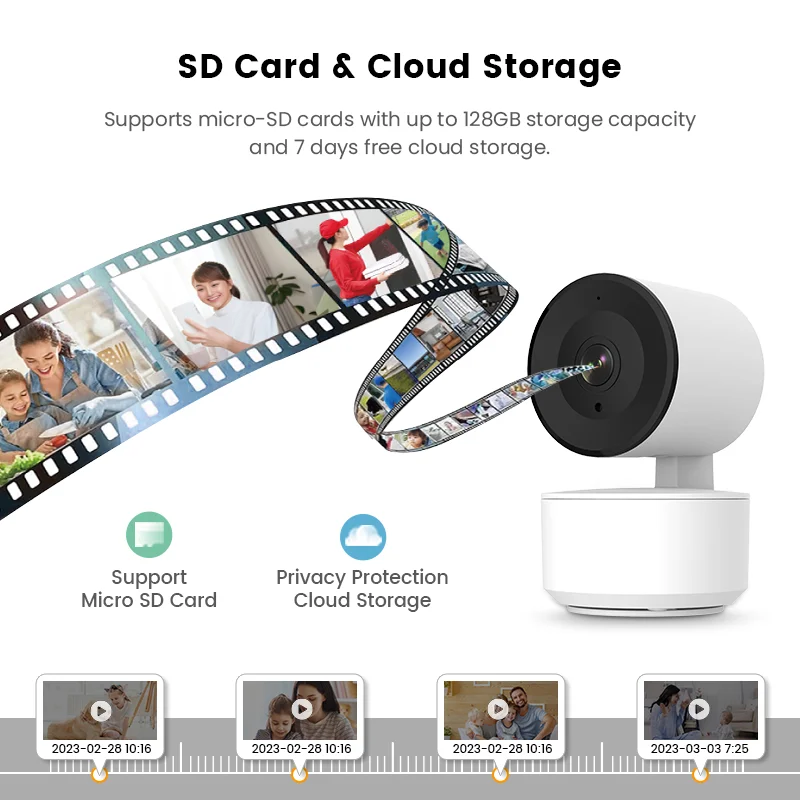 4MP Full HD Human And Sound Detection Wireless Audio Camera