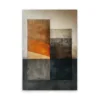 Beige, Orange, Black
