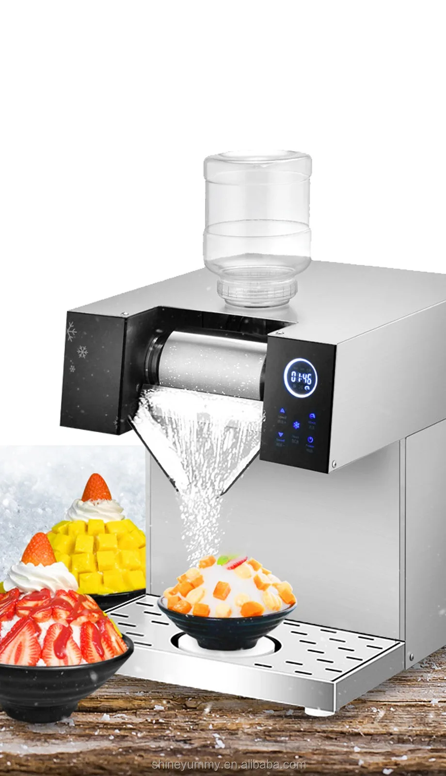 Commercial Milk Snow Bingsu Ice Shaver Machine Full Automatic Snow