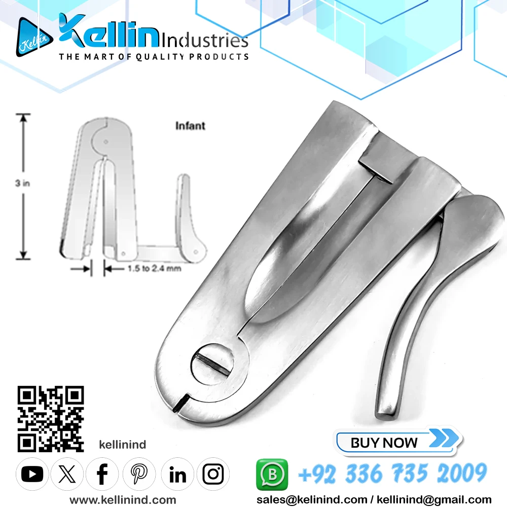 Mogen Circumcision Clamps Infant Size 7.5cm 3 Inch Urology Surgery