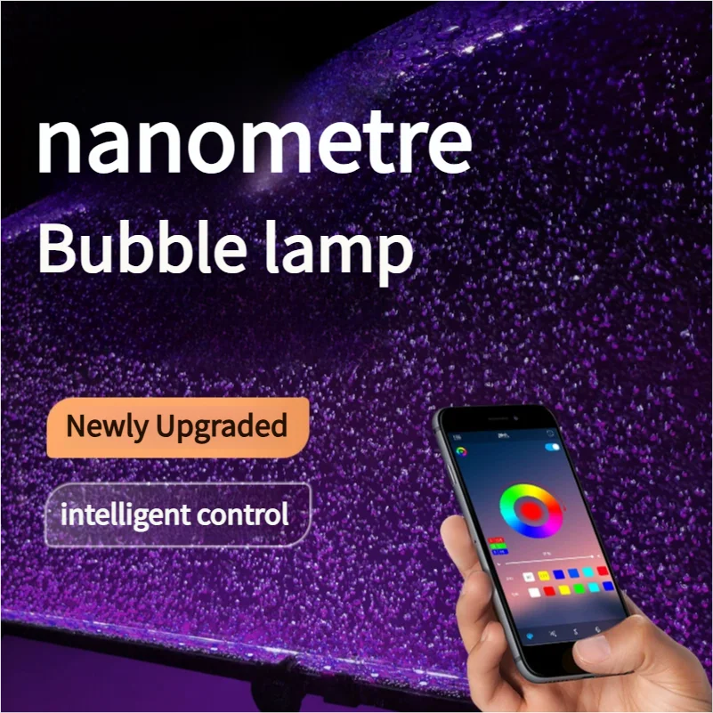Coral Reef LED Light Smart Control Bubble Bar Dimmable Knob LED Aquarium Coral Reef Light for Coral Fish Sky Blue