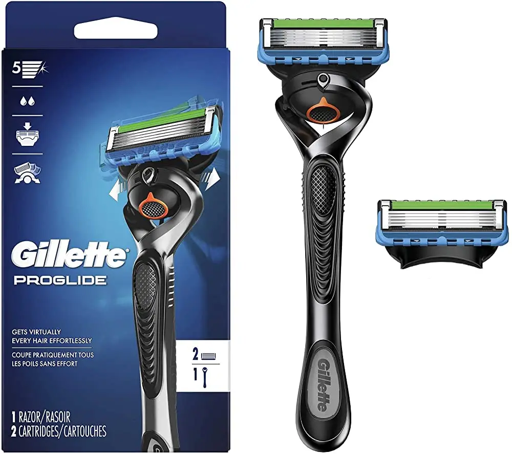 Gillette Proglide Men's Razor Handle + 2 Blade Refills Buy Hair