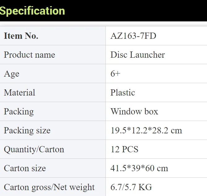 Plastic Mini Flying Disc Launcher Padel Ball Launcher New Other Outdoor Sports Toys Plastic Flying Disc Launcher