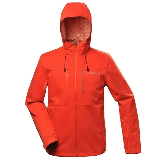 Fully Seam Taped Waterproof Rain Jacket Hooded Windproof 3 Layer