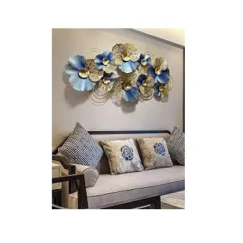 Home Decor Metal Gold Wrought Iron Contemporary Wall Art Birthday Decoration Creative Wall Hanging Made in India