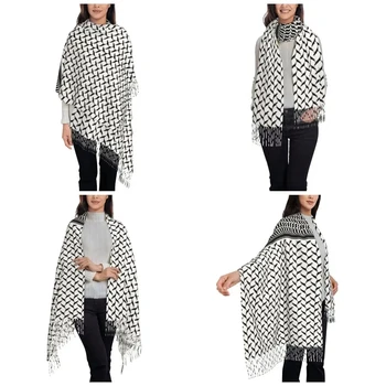 Palestine Shawl Keffiyeh Hatta Kufiya Scarf Winter Pashmina Shawl Wrap 